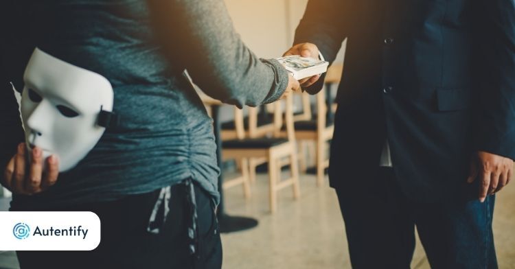 Fraude de conta de cliente falsa